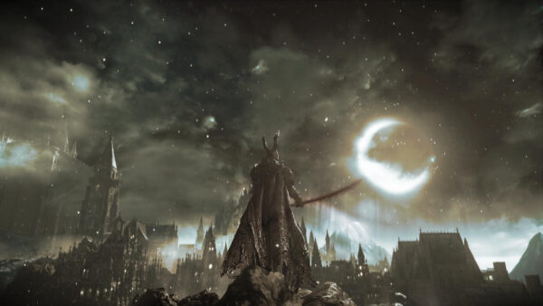 Wallpaper Warrior, Souls, Games, Dark, During, Night, Sword, Desktop, Moon, Armor