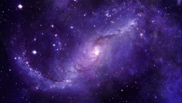 Wallpaper Desktop, Stars, With, Sparkling, Dirty, Sky, Galaxy, Clouds, And, Violet