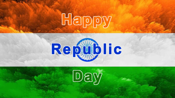 Wallpaper Flag, Words, Republic, Indian, Happy, With, Day