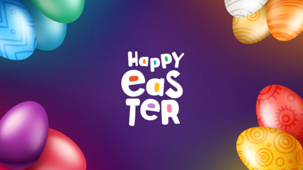 Wallpaper Easter, Eggs, Happy