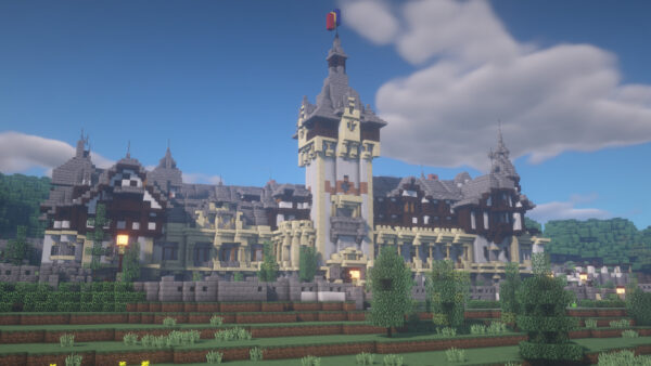 Wallpaper Minecraft, Palace, Castle