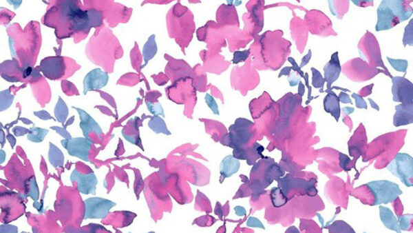 Wallpaper Floral, Flowers, Rose, Pink, Leaves