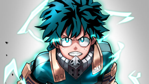 Wallpaper Academia, Izuku, Midoriya, Eyes, Blue, Hero