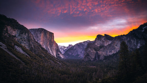 Wallpaper National, Yosemite, Sunset, Park