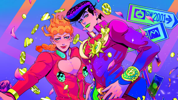 Wallpaper Desktop, Background, Anime, Abstract, With, Higashikata, Giovanna, Giorno, Blue, Josuke, JOJO