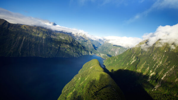 Wallpaper Desktop, Zealand, Fjord, Mountain, Nature, New