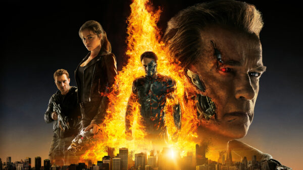 Wallpaper Arnold, Genisys, Terminator, Courtney, Schwarzenegger, Clarke, Jai, Emilia