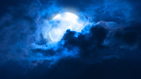 Wallpaper Sky, Clouds, Moon, Desktop, Blue, Mobile, Whie, Background