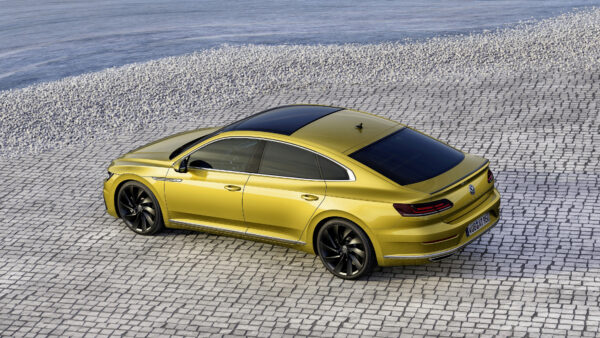 Wallpaper Car, Volkswagen, Yellow, Cars, Arteon, R-Line, Compact