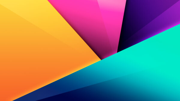 Wallpaper Abstract, Mobile, Pink, Abstraction, Shapes, Glass, Blue, Desktop, Yellow, Purple