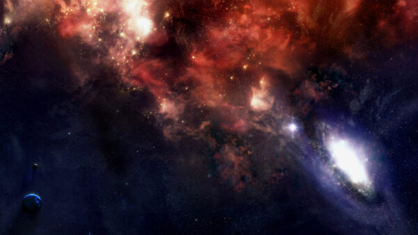 Wallpaper Stars, Sky, Galaxy, Brown, Violet, Desktop, And, Shimmering, Dark