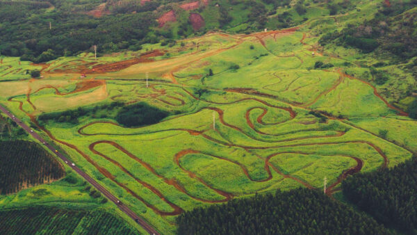 Wallpaper Aerial, Trees, Nature, Hills, Forest, View, Road