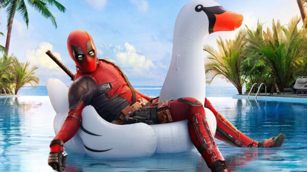 Wallpaper Duck, Deadpool, Sky, Blue, Background, With, Funny