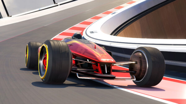 Wallpaper Black, Car, Trackmania, Red, Race