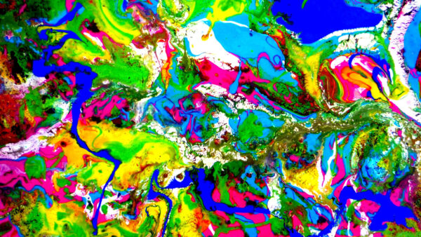 Wallpaper Abstract, Colorful, Paint, Stains, Mixing