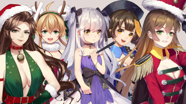 Wallpaper Eyes, White, Anime, Dress, Hair, Colorful, Yellow, Green, Girls, Girl