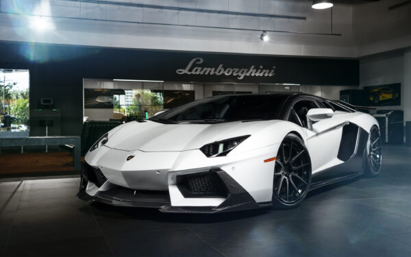 Wallpaper Miami, Lamborghini, Aventador, ADV1