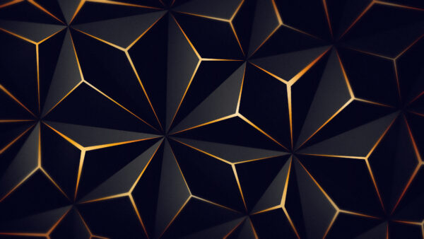 Wallpaper Triangle, Desktop, Gold, Solid, Mobile, Abstract, Black