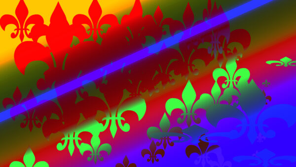 Wallpaper Abstract, Colors, Desktop, Mobile, Fleur-De-Lis, Red, Green