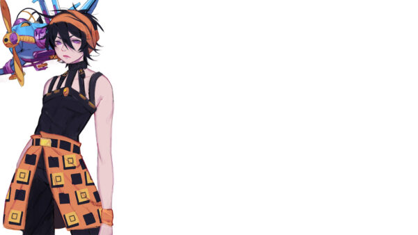 Wallpaper Background, Desktop, White, With, Narancia, Side, Standing, JOJO, Anime, Ghirga