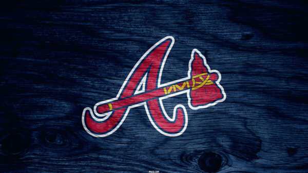 Wallpaper Red, Background, Borders, Color, Desktop, White, Atlanta, Blue, And, Braves, Letter, With