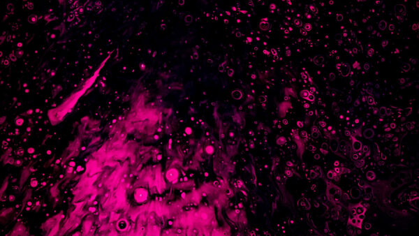 Wallpaper Pink, Liquid, Paint, Stains, Blots, Black, Desktop, Abstract