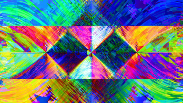 Wallpaper Abstract, Colorful, Mobile, Square, Desktop, Shapes, Interference, Paint