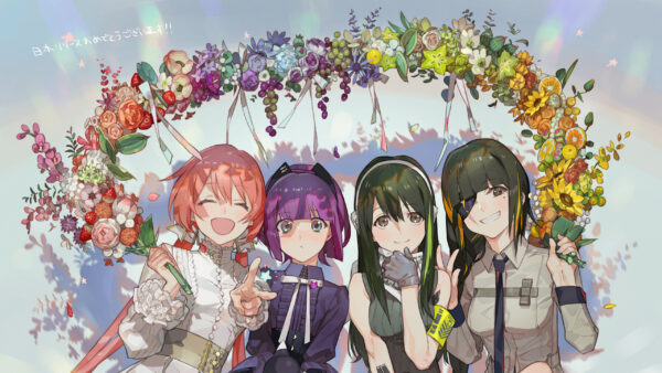 Wallpaper M16A1, Girls, 1891, M91, Patch, With, Games, Desktop, Frontline, Carcano, Eye, Background, Flowers, M4A1