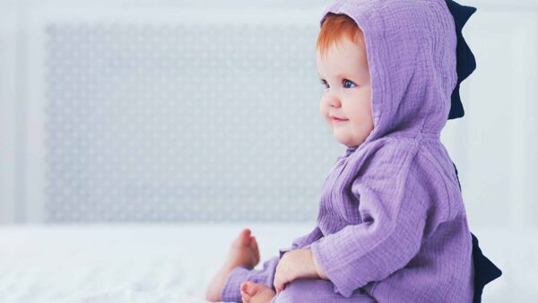 Wallpaper Dress, Child, Wearing, Purple, Background, White, Nice, Sitting, Baby, Cute