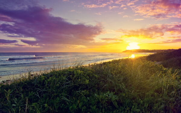 Wallpaper Beach, Sunrise