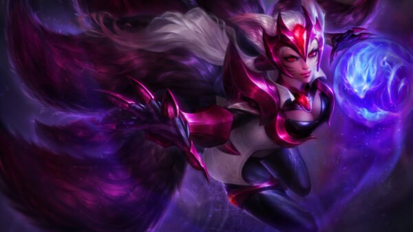 Wallpaper Legends, Ahri, League, Artwork