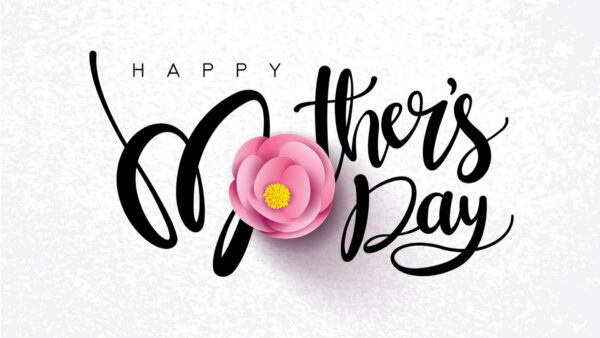Wallpaper Background, Day, Rose, Happy, Mother’s, Pink, With, Desktop, Word, White