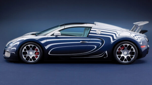 Wallpaper Supercar, Grand, Sport, Blanc, Lor, Bugatti, Cars, Veyron, Blue