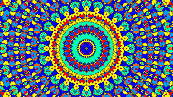 Wallpaper Brown, Green, Desktop, Fractal, Pattern, Abstract, Yellow, Mobile, Kaleidoscope, Blue