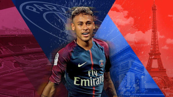 Wallpaper Sports, Background, Dress, Wearing, Tower, Pink, Blue, Eiffel, Desktop, Neymar, Parris