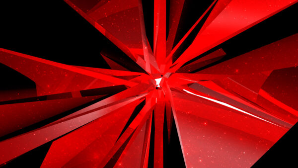 Wallpaper Shapes, Red, Abstract, Digital, CGI, Art