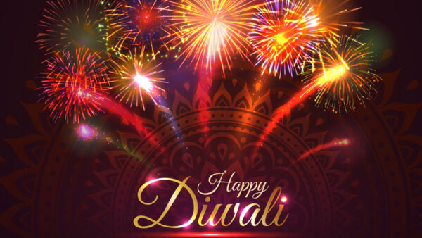 Wallpaper Diwali, Bursting, Colorful, Crackers, Diwal, Happy, Background