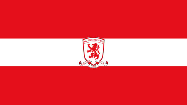 Wallpaper Red, Emblem, Lines, White, F.C, Logo, Soccer, Background, Middlesbrough