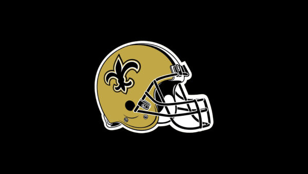 Wallpaper Saints, Black, Helmet, Logo, Background