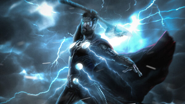 Wallpaper Thor, Strike, Lightning