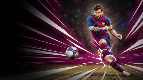Wallpaper Lionel, Messi, Soccer, Evolution, Pro, EFootball, 2020