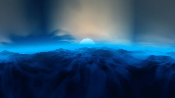 Wallpaper Horizon, Blue