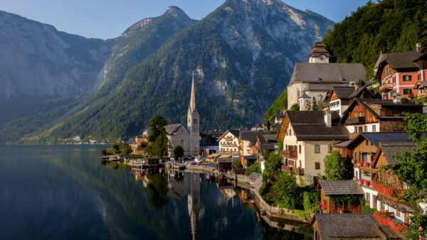 Wallpaper Alps, Desktop, Nature, Lake, Mountain, Austria, Hallstatt