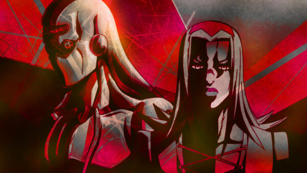 Wallpaper Abstract, Man, With, Abbacchio, Desktop, JOJO, Mask, Background, Covering, Leone, Anime, Red