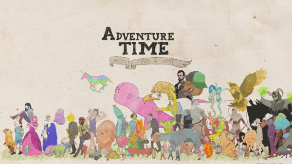 Wallpaper Marceline, Princess, Bubblegum, Time, Adventure, Jake, Finn, BMO