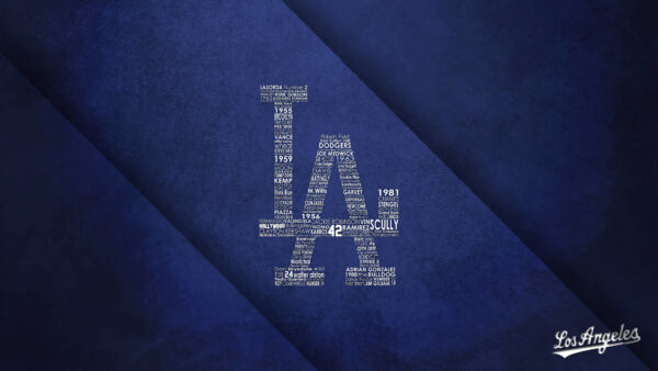 Wallpaper Blue, Background, Dodgers, Desktop, With, Angeles, Letter, Los