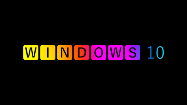 Wallpaper Background, Windows, Colorful, Logo, Black