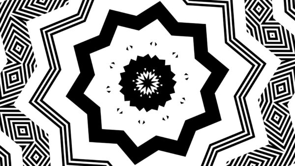 Wallpaper White, Symmetry, Black, Abstract, Shapes, Geometry, Desktop