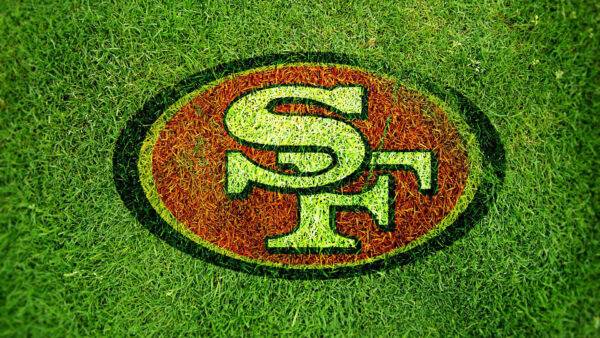 Wallpaper Field, Desktop, Grass, Logo, Green, 49ERS