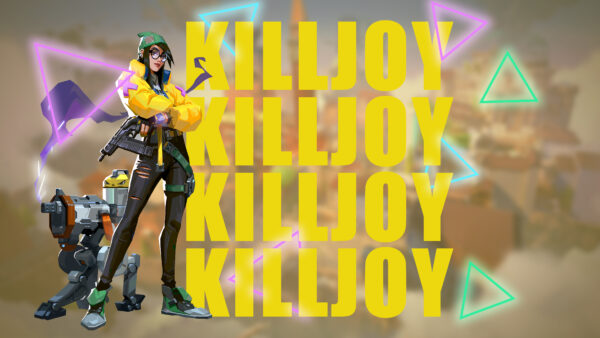 Wallpaper Yellow, Killjoy, Valorant, Dress